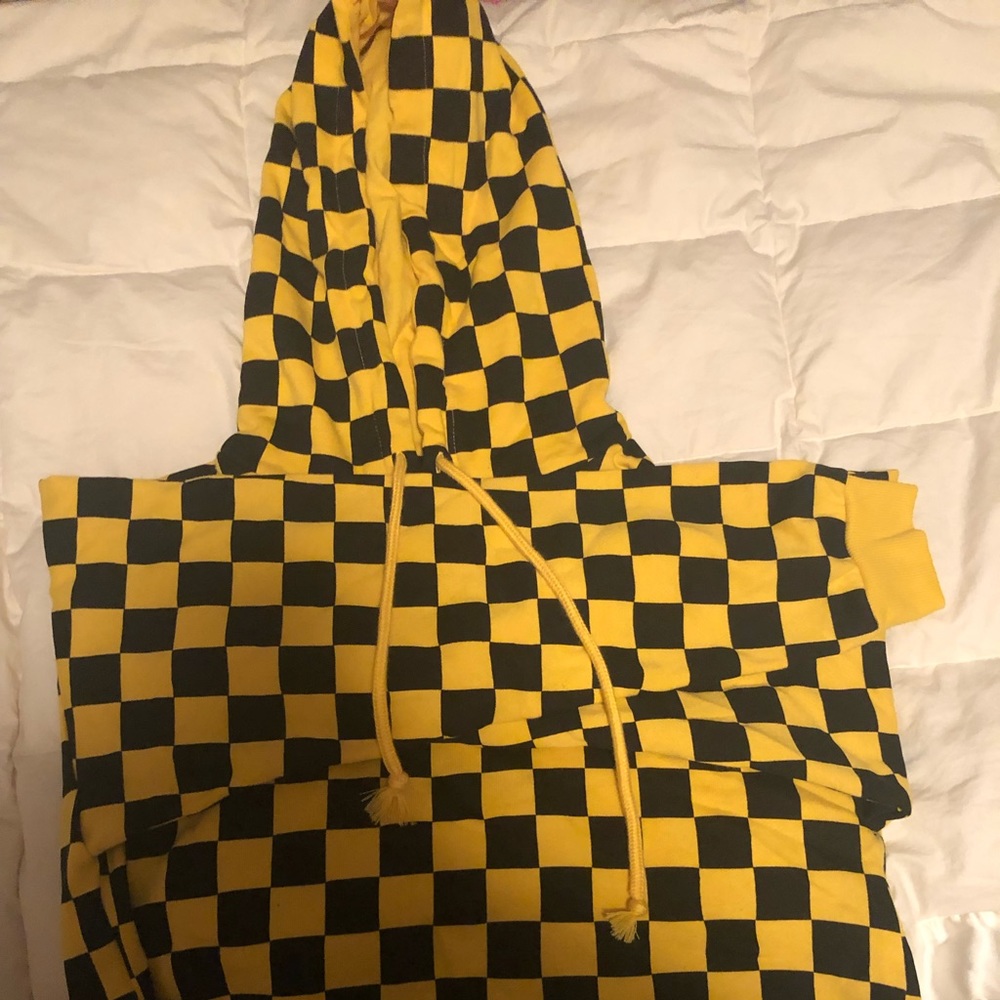 Checkerboard Cropped Hoodie (all offers welcome!)